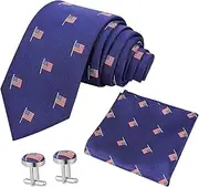 [COSMEVIVI] 1 Set Tie Flags Ties for Men Formal Neckties Fun Mens Ties Formal Tie Suit Tie Casual Tie Custom Tie Wedding Tie American Tie Boys American Flag Tie Fun Tie Polyester Yarn