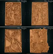 3D stl file reliefs GIRL Woman for CNC router cnc machine milling