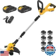 ZEGJAW Cordless String Trimmer and Edger, 12 Inch 20V Weed Wacker Battery Ope
