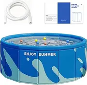 Folding Swimming Pool,Backyard Folding Bathing Pool | No Installation Water Play Swimming Pool for Garden, Outdoor, Patio, Home
