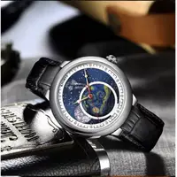 在飛比找蝦皮購物優惠-KNORVS 卡諾威斯 星空時尚自動機械皮帶腕錶-K009-