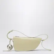 [Burberry] Small Shield light green leather bag One size Green