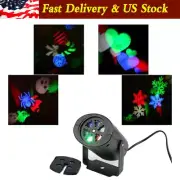 Halloween Christmas LED Laser Light Projector Snowflake House Party Stage Lamp/