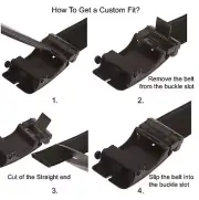 Men's Plain Leather Slide Dress Belt with Automatic Buckle