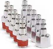 Quick Connect Studs 3/8" M (5) & F (5) - 10PCS