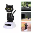 Decoration Shaking Head Cat Dancing Cat Figure Bobble Head Doll Solar Toy Doll