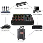 Mix-428 Microphone Mixer Durable Volume Control Metal Shell Mini Mixer Easy Use