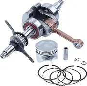 VZPIU 140F 140FA 40mm Engine Rebuild Crankshaft 39mm Piston Pin Ring Circlip Kit Fit for h-0-n-d-a GX35 GX 35 4 Stroke Small Engine Motor Part(140F 40mm)