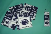 *COASTERS SET of 4 and/or KEYCHAIN key ring PENN STATE UNIVERSITY NITTANY LIONS