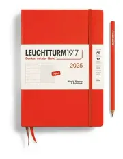 [LEUCHTTURM1917] Weekly Planner Hardcover Notebook 2025 in Red