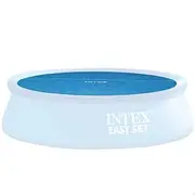 Intex 28015E Solar Pool Cover: for 18ft Round Easy Set and Metal Frame Pools – Insulates Pool Water – Reduces Water Evaporation – Keeps Debris Out – Reduces Chemical Consumption