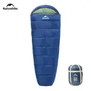 Naturehike Camping Sleeping Bag Ultralight Waterproof Cotton Mummy 4 Season Back