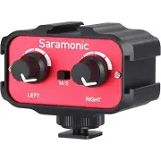 Saramonic SR-AX100 Battery-Free 2-Channel On-Camera 3.5mm Audio Mixer for Camera