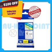 Brother Genuine TZe-111 P-touch 6mm Black-On-Clear TZ-111 Laminated Tape
