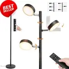 Triple Head LED Floor Lamp, Dimmable with Remote & Touch Control, 3 Lights