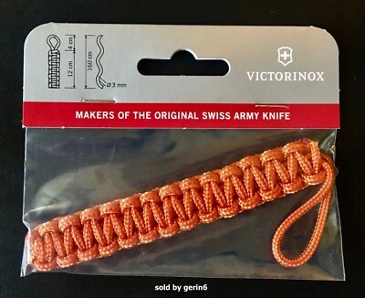 Swiss Army Paracord Pendant Knife Lanyard, Orange, Victorinox, New In Package