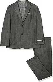 [Isaac Mizrahi] Slim Fit Boy's 2pc Check Suit