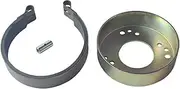 pinkhatcat 4.5" Band Brake 4.5" Brake Drum with Pin Kit For Go Kart Cart Yard Cart Mini Bike Yerf-Dog ATV