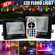 50W RGB LED Flood Light Spotlight Color Changing Outdoor Floodlight 2835 Lamp AU