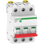 Clipsal MAX9 MCB Red Handle 3P C 63A 6000A - MX9MC363R