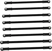 DRESSOOS Rc Car Pull Rod 313mm Length 8pc Aluminum Alloy Set for Scx10 90046 90047 Models Flexible