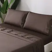 LINENOVA Hotel Quality 100% Cotton Sheet Sets (Single/Double/KS/King/Queen)