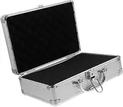 Gadpiparty Aluminum Alloy Toolbox Portable Hard Storage Case with Sponge Insert for Tools Makeup and Instruments Stylish Design Durable Frame Comfortable Grip for Travel