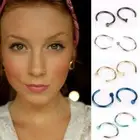 8mm Fake Hoop Charming Non Piercing Body Jewelry Nostril Hoop Nose Ring