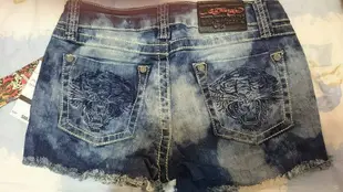 全新 Ed Hardy 老虎頭 牛仔短褲