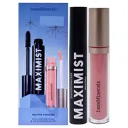 bareMinerals Festive Finished Set For Women 2 Pc 0.3oz Maximist Phyto-Fiber Volumizing Mascara - Maximum Black, 0.13oz Mineralist Lip Gloss-Balm - Serenity