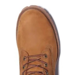 Timberland 男款中咖啡色磨砂革防水6吋靴|A2E9D715