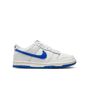 【NIKE 耐吉】休閒鞋 女鞋 大童 運動鞋 DUNK LOW GS 白藍 DH9765-105