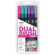 Tombow Dual Brush Pen Galaxy 6 Pack