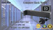 Recessed Rack Power Server Board Rail 12 Way x GPO 2RU 10A Surge Protected