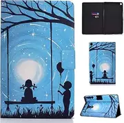 Case for Samsung Galaxy Tab A 10.1 (2019) SM-T510 T515, Beautiful PU Leather Flip Double Magnet Wallet Stand Card Slots Case Cover (ML-3)