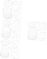 FRCOLOR 4sets Portable Travel Soap Travel Soap Container Mini Toiletries Soap Dish Soap Case Soap Bars Soap Tray Dish Soap Soap Hand Soap Slice Travel Supplies White Plastic 20boxes*4