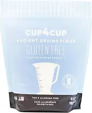 Cup4Cup Ancient Grains Flour, 1 Pounds, Certified Gluten Free, 1:1 Conventional Flour Substitution, Non-GMO, Kosher, Made in the USA