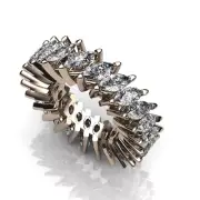 18K white gold Marquise RING SETTING for Diamond or Gemstone DR0102