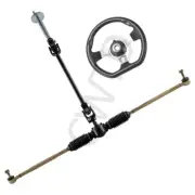 Tie Rod Rack Shaft Front Steering Wheel Kit For Go Kart ATV Buggy 110 125 150cc