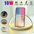 LED Desk Lamp With Fast Wireless Charger USB Rechargeable Table Bedside Light