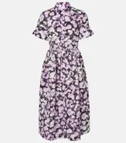 [Erdem] Erdem Floral shirt dress AU 14 purple