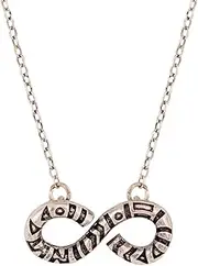 [VOYLLA] Women's Aztec Bar Infinity Pendant Necklace Jewellery (Free Size)(Multicolor), Free Size, Brass