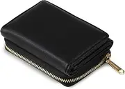 [ueslwser] Women's Mini Purse Women's Leather Small Purse Large Capacity Purse Small Purse Women's Purse Small Ladies with Large Capacity Many Compartments