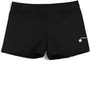 [DESTIRA] Girl's Compression Gymnastics Sport Short - Black Dryflex