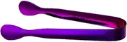 Ciieeo 12 Pcs Stainless Steel Mini Serving Tongs Non Toothed Ice and Sugar Cube Tongs for Parties Cafes and Home Use Easy to Clean Safe and Purple