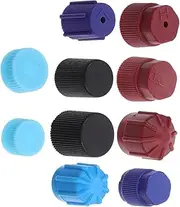 TINEASUR Air Conditioning Parts 10 Pack Ac Caps High Low Pressure Valves Recharge Kit Accessories Car Ac Charging Port Covers