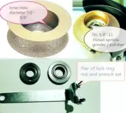3/4" 1 1/4" (4 Pieces) Diamond Full Bullnose router bit concrete marble glass