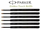 Parker Golden Touch Black Fine Point Ballpoint Refills New 6 Refills