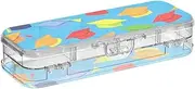 Yoogain Cartoon Color Mortarboard Hat Plastic Pencils Box Clear 2 Layer Transparent Pens Cases For School With Lid