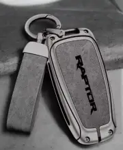 Next Gen Ford Ranger Raptor - 360° Zinc Alloy Key Case Matte Gun Grey Buckle